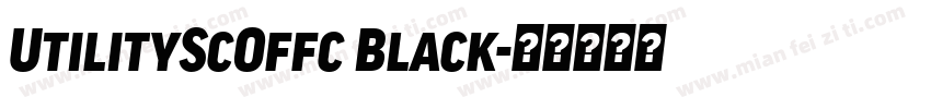 UtilityScOffc Black字体转换